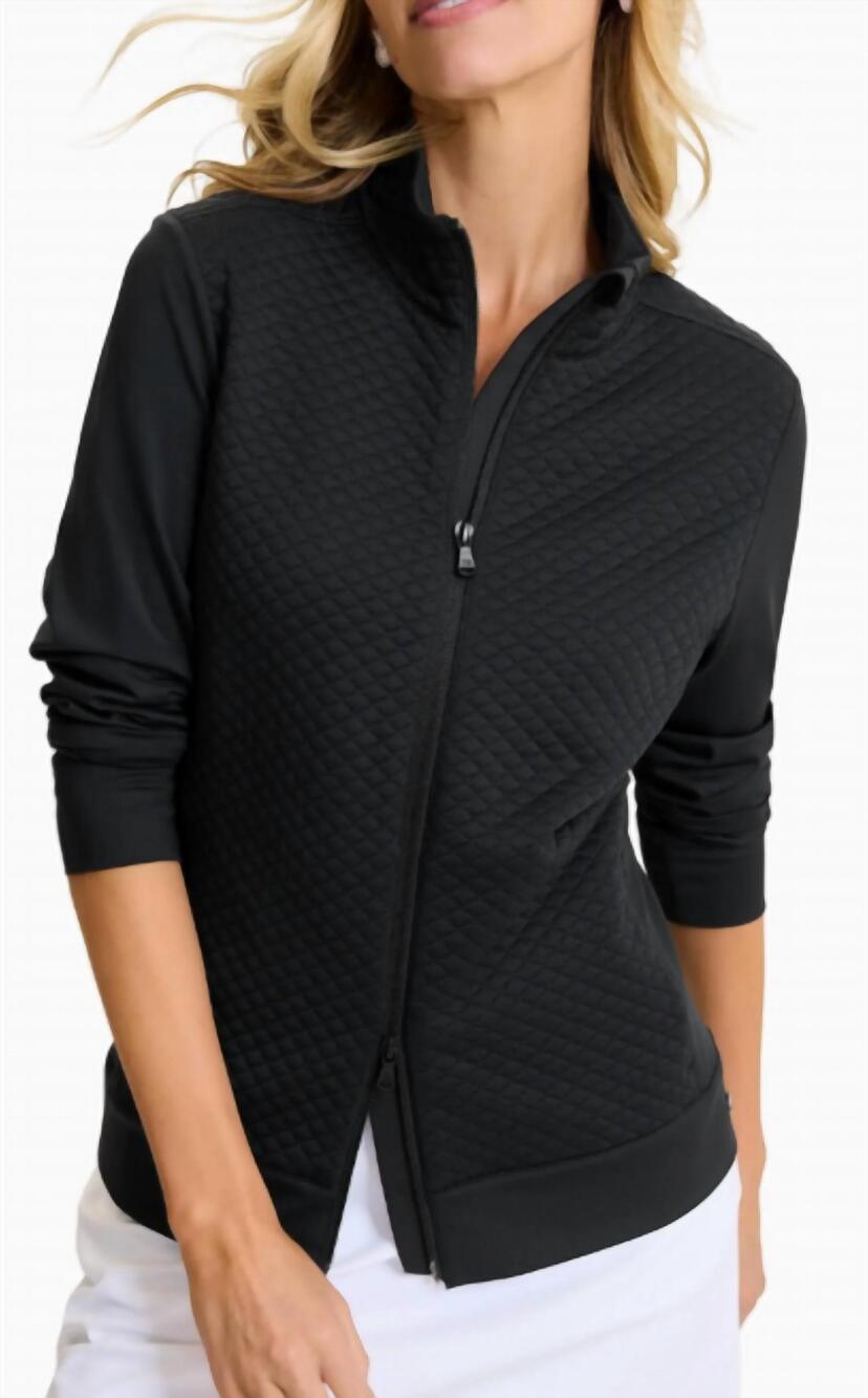 NEW TOMMY BAHAMA aubrey quilted hybrid jacket in black